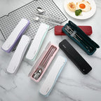 DEVICO Travel Utensils With Case, 18/8 Stainless Steel Camping Utensils - Image 8