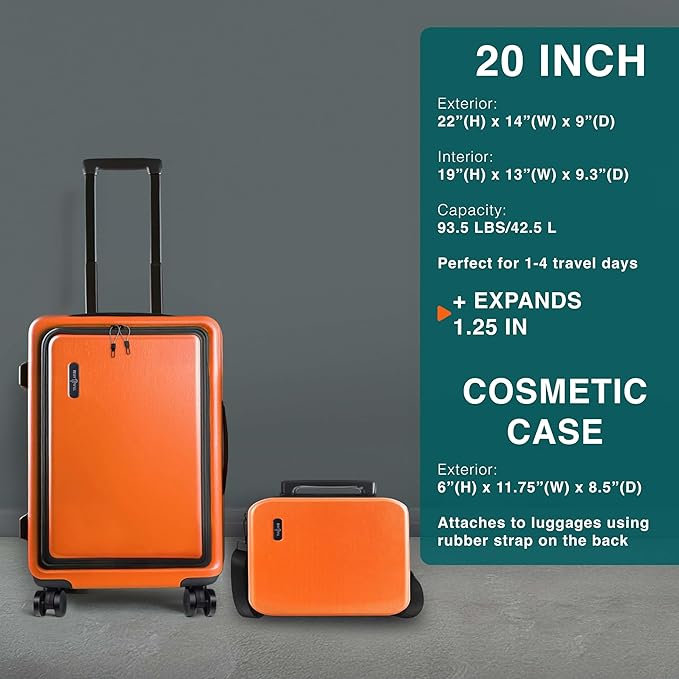 Luggage Sets 3 Piece, 22 Inch Carry on Luggage and 28 Inch Suitcases - Image 2