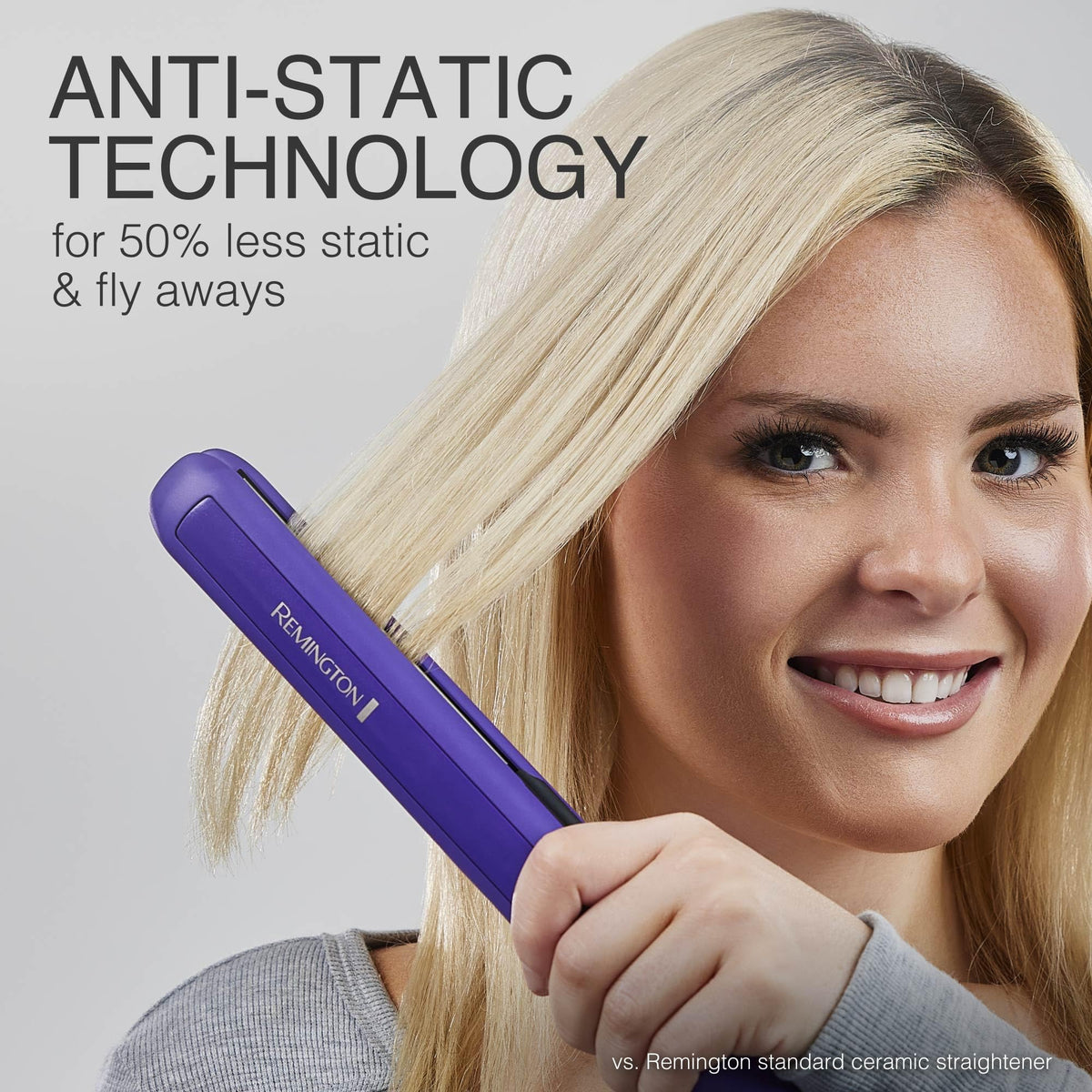 1" Flat Iron Hair Straightener with Anti (Purple / 1 inch)