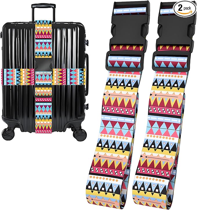 Bohemia Luggage Straps for Suitcases, Adjustable Luggage Travel Belt to Keep by Unknown
