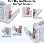 Narwey Hanging Toiletry Bag for Women Travel Makeup Bag Organizer Toiletries - Image 3