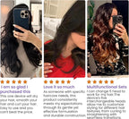 5 in 1 Blow Dryer Brush, Upgrade Hair Dryer Brush Air Curler Air Curling Wrap Styler, Detachable Hot Air Brush Negative Ion Curling Brush Iron, Hair Styling Tools for Drying Curling Straightening