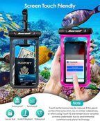 Hiearcool Waterproof Phone Pouch, Underwater Phone Cases Compatible - Image 6