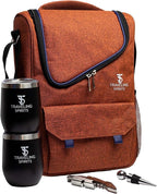 Insulated Wine Carrier | 2-3 Bottle Travel Bag by Traveling+Spirits