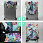Luggage Cover Suitcase Protector + Tag, Hummingbirds Travel Cover - Image 7
