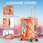 ANNA QUEEN Funny White Tiger Luggage Cover, Suitcase Protector - Image 3