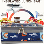 FlowFly Small Insulated Lunch box Portable Soft Bag Mini Cooler Thermal Meal - Image 3
