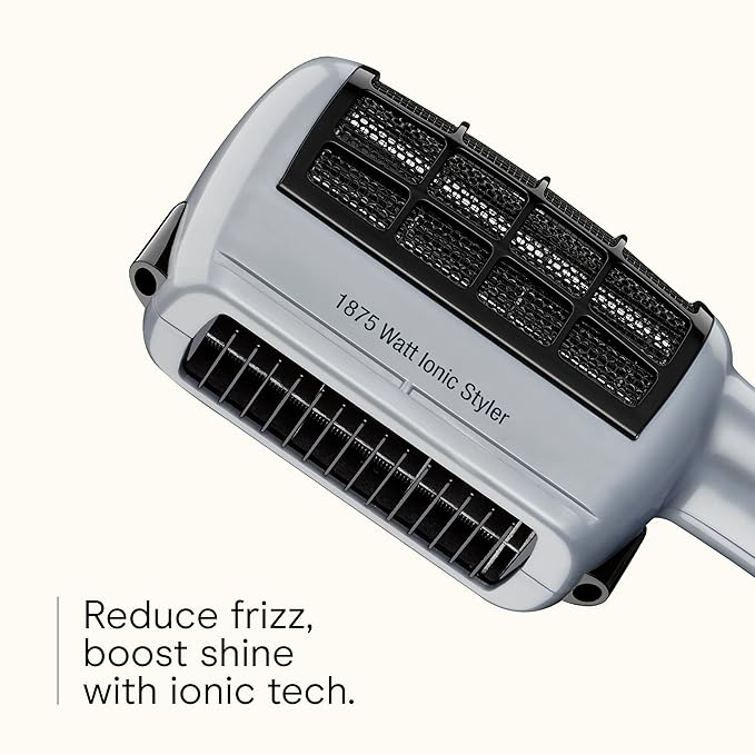 Conair 3-in-1 Styling Hair Dryer, 1875W Blow Dryer with 3 Styling Attachments to Detangle, Straighten, and Volumize, Ionic Technology, Dual Voltage