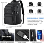 Paude Laptop Backpack, 17.3 Inch School Backpack Large Bookbag - Image 3