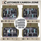 RAINSMORE Camera Bag Backpack for DSLR/SLR Mirrorless 15.6 Inch Laptop Camera - Image 4