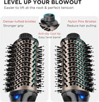 One Step Hair Dryer & Volumizing Hot Air Brush, Blow Dryer, Ceramic Straightener, Curler & Hot Comb 4 in 1 Salon Ionic Brush, Hair Styling Tools, Black