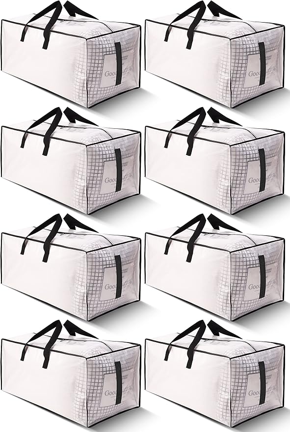 8 Pack Large Strong Moving Bags by HOMESURE