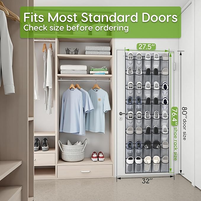 Unjumbly Over the Door Shoe Organizer - Image 4