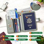 Melsbrinna Premium Leather Passport Holder Covers Case, Waterproof Rfid - Image 2