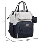 BabbleRoo Diaper Bag Backpack, Unisex Stylish Travel Back Pack Nappy - Image 9