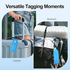 4 PCS Personalized Metal Luggage Tag – Personalized Engraved Suitcase Tag - Image 7