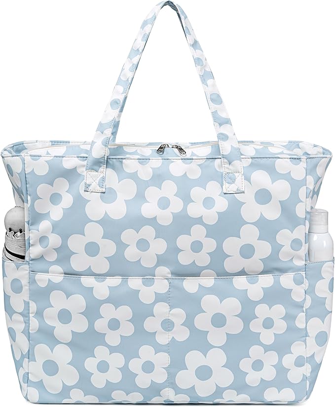 Beach Pool Bags Tote for Women Ladies Large Gym Tote Carry On Bag by BLUBOON