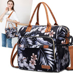 Hibiscus Lunch Box for Women Adult Insulated Lunch Bag Ladies Lunch Tote Bag - Image 9