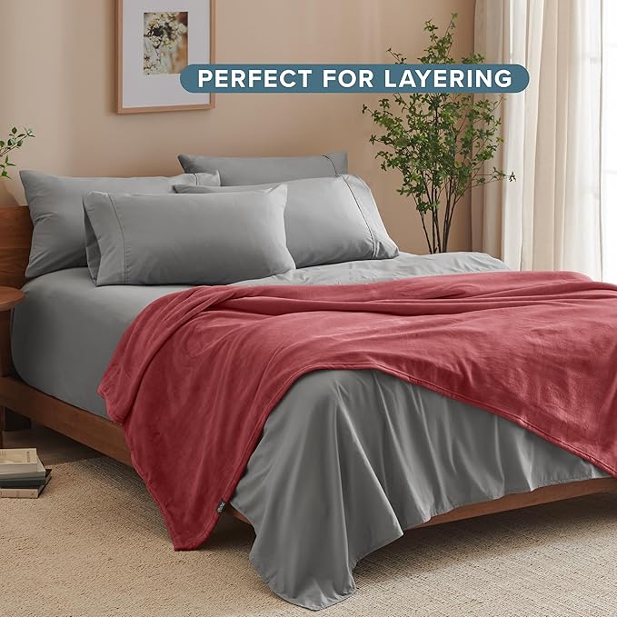 Bare Home Fleece Blanket - Image 7