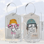 Funny Giraffe 2 Pack Luggage Tag - Image 2