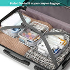 PACKISM Clear Makeup Bag, Waterproof TSA Approved Toiletry Bag Quart Size Bag - Image 6