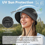 Sukeen Lightweight Bucket Hat for Women Quick-Dry Hiking Hat Packable Foldable - Image 5