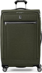 Travelpro Platinum Elite Softside Expandable Checked Luggage, 8 Wheel Spinner by Travelpro