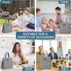 Della Gao Insulated Lunch Bag for Women Men, Waterproof Small Lunch Tote Lunch - Image 7