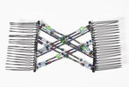 Hair Hugger for Fine, Thin, Short & Straight Hair by HairZing - Easy Comfy Styles, Add Volume with No Pressure - Double Comb with Elastic for UpDo, Ponytail, French Twist, Bun (Sea Lake - Medium)