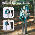 Camping Folding Chair Outdoor Lawn Portable Lightweight Camp Folding Chairs - Image 7