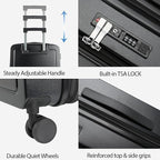 KROSER Carry On Luggage with Spinner Wheels & Built-in TSA Lock, Expandable Top - Image 4