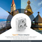 South Africa Plug Adapter 2 Pack, TESSAN Type M Power Adapter - Image 2