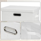 Medium 15" 21 Quart Collapsible Stackable Storage Bins - Image 6