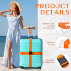 Weewooday 8 Pcs Luggage Straps Suitcase Tags Set - Image 5