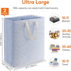 Lifewit 2 Pack Laundry Hamper Large Collapsible Laundry Baskets, Freestanding - Image 3