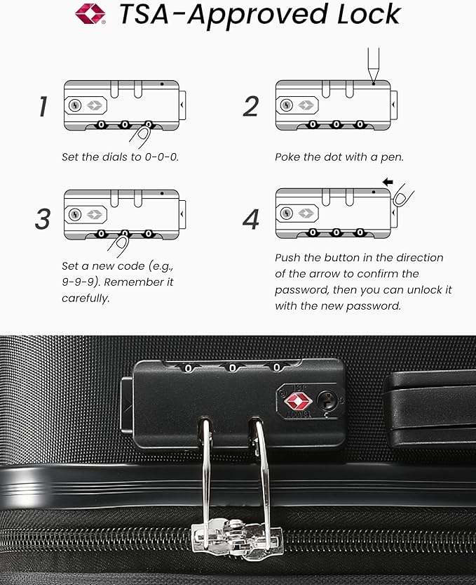 Carry On Luggage 22x14x9 Airline Approved - Image 5
