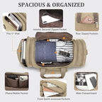 Gonex Canvas Duffle Bag for Travel 50L Expandable Duffel Weekend Overnight Bag - Image 5