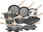 JEETEE Pots and Pans Set Non Stick 23pcs, Healthy Kitchen Cookware Sets - Image 9