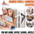 Door Stopper & Window Stopper, Rubber Door Stop Flexible, Door Wedge Stopper - Image 5