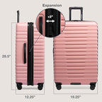 U.S. Traveler Boren Polycarbonate Hardside Rugged Travel Suitcase Luggage - Image 7