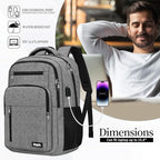 Backpack for Women Men, School Backpack for Boys Girls Teens, Work Computer - Image 3