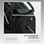 Verage 18x14x8in Spinner Underseat Carry-On Luggage -Airplane Personal Item Bag - Image 3