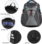 KROSER Travel Laptop Backpack 17.3 Inch XL Computer Backpack - Image 3