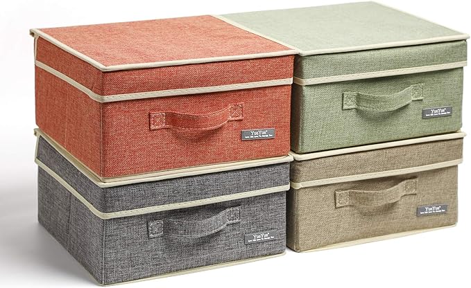 YueYue Small 4 Pack Fabric Stroage Box by YueYue