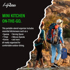 12 Pcs Camp Cooking Utensil Set & Outdoor Kitchen Gear Cookware Kit, Portable - Image 3