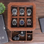 Gift Set 6 Slot Leather Watch Box - Image 4