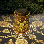Hanging Solar Lanterns for Outside Sunflower and Butterfly Decorative Lights by Adebime