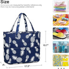 LEDAOU Large Beach Tote Bag Women Waterproof Sandproof Zipper Beach Tote Bag - Image 7