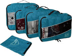 5 Set Packing Cubes for Travel Large Suitcase Luggage Organizer Bags Travel - Image 3