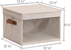 StorageWorks Storage Bins with Lid and Clear Window, Fabric Storage Boxes with - Image 2